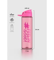 Renga Lidya Feelin Good Desen 630 ml Tritan Matara 912033 Fuşya