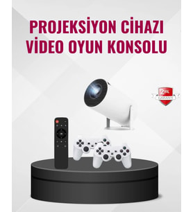 Kablosuz Mini Projeksiyon Oyun Film İçin Taşınabilir Ev Sineması