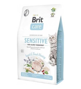 Brit Care Sensitive Hypo-allergenic Böcek Proteinli Tahılsız Yetişkin Kedi Mamas (Kahverengi)