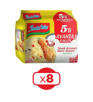 Indomie Hazır Noodle Tavuklu 75gr X 5 Li Avantaj Paket X 8 Adet