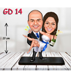 Kişiye Özel Ahşap Biblo - Düğün Biblo 5 ( 3D Biblo )