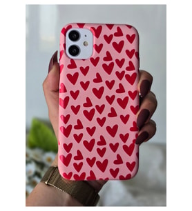 Iphone 11 Uyumlu Kalp Desenli Lansman Kılıf