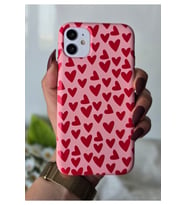 Iphone 11 Uyumlu Kalp Desenli Lansman Kılıf