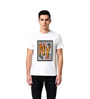 Erkek Metropolis Bronx Urban City Baskılı Günlük Tişört %100 Pamuk Rahat Kesim Modern Şık Konforlu