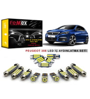 Peugeot 308 LED İç Aydınlatma Ampul Seti FEMEX Parlak Beyaz