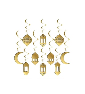 10 lu Tavan Süsü Sarkıt Hoşgeldin Ramazan Banner - Hoşgeldin Ramazan Banner Ramazan Süsleri (Karışık)