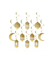 10 lu Tavan Süsü Sarkıt Hoşgeldin Ramazan Banner - Hoşgeldin Ramazan Banner Ramazan Süsleri (Karışık)