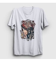Presmono Unisex Beyaz Tengen Uzui Anime Demon Slayer Kimetsu No Yaiba T-Shirt 309383tt
