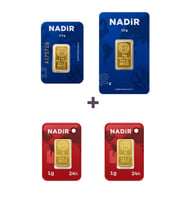 Nadir Gold 24 Ayar 14,5 Gram Altın (1 Ad 10 Gram Altın + 1 Ad 2,5 Gram Altın + 2 Ad 1 Gram Altın )