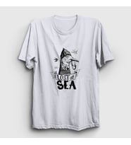 Presmono Unisex Beyaz Lost At Sea Seagull Martı T-Shirt 289827tt