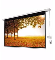 Xbright 200x200cm Motorlu Uzaktan Kumandalı Projeksiyon Perdesi (Arkası Siyah Fonlu) BE-200