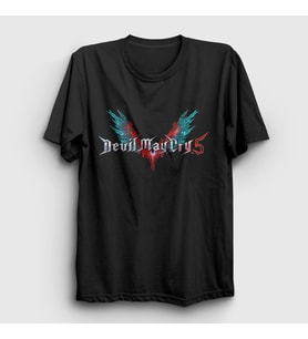 Presmono Unisex Siyah Logo Dante Devil My Cry T-Shirt 532860tt