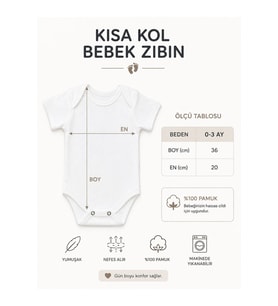 Bebek 3’lü Body Seti Nazar Duası Ayetli Taç ve Zeytin Dalı Temalı Kısa Kollu Bebek Zıbını