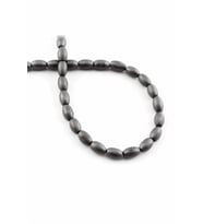 Hematit Doğal Taş Mat Gri Arpa Kesim 5x8mm Dizi [AA]