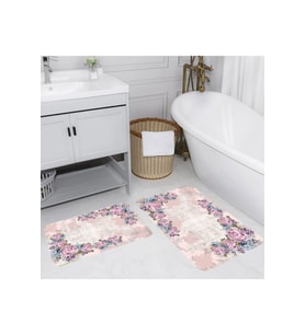 Eliana Home Baskılı 2'li Banyo Paspas Takımı RVG5065