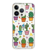 PrintiFy Apple  iPhone 13 Pro ile Uyumlu 1mm Slim Fit Water Color 4 Baskılı Şeffaf  Kılıf