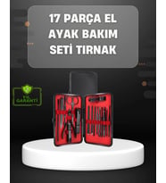 17 Parçalık Profesyonel Manikür Seti – Paslanmaz Çelik