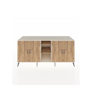 Kronos Konsol 4 Raflı 4 Kapaklı 220x59x99 Aytaşı-Çam/Çam