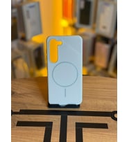 Samsung S23 Uyumlu İçi Kadife Magsafe Destekli Premium Silikon Kılıf (Krem)