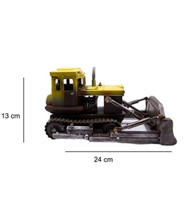 Dekoratif Metal Buldozer Biblo