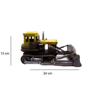 Dekoratif Metal Buldozer Biblo