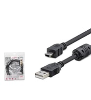 Usb Mini V3/5Pin To Usb Kablo 1.5 M - Si̇yah HDX7538