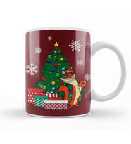 I Am Weasel Around The Christmas Tree Kupa Bardak Porselen