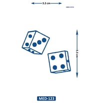 Zar 5 cm Minimal geçici Dövme Yarı Kalıcı Geçici Dövme