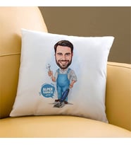 Kişiye Özel Evcil Erkek Karikatürlü Yastık