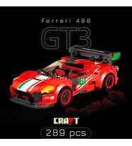 Teknik Ferrari 488 GT3 Yapı Oyuncak Araba Ferrari Yapı Oyuncak Araba Yapı Blok Ferrari Oyuncak Araba