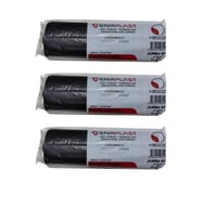 GNR Endüstriyel Jumbo Çöp Torbası Poşeti - 2 Kat - Siyah - 500 Gr. - 80x110 Cm. -10 x 3 Rulo