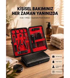 Profesyonel Paslanmaz Çelik Manikür &amp; Pedikür Seti Yeni Nesil