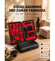 Profesyonel Paslanmaz Çelik Manikür &amp; Pedikür Seti Yeni Nesil