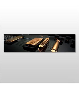 Gitar Telleri Kanvas Tablo 240x80cm (Karışık)