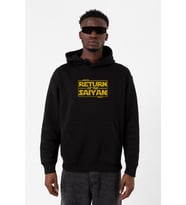 Dragon Ball Z Anime Namek Wars Siyah Erkek 3ip Kapşonlu Sweatshirt