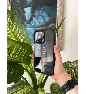 Aynalı Glossy Renkli İsim Tasarımlı Iphone Telefon Kılıfı