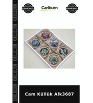 Özel Üretim Ev Aksesuarı Masaüstü Şık Dekoratif Cam Küllük Alk3687