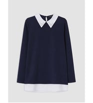 LCW EVERYDAY Lacivert Soft Touch Oversize Kadın Sweatshirt Tunik