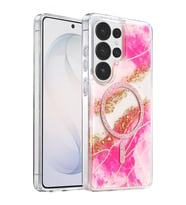 Onegif Galaxy S26 Ultra Lotus Simli Magsafe Kapak - Pembe