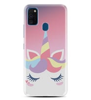 Samsung M21 M22 M23 M30 M31S M32 Kılıf Desenli Silikon Sweety Unicorn 1737