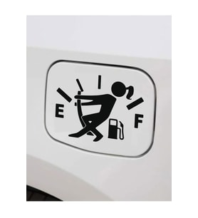 Yakıt Göstergesi Depo Kapağı Sticker 15 Cm