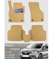 Renault Symbol 3 (2013-2020) Uyumlu EVA Paspas Tam Set–Araca Özel,Su Geçirmez,Hızlı ve Kolay Montaj