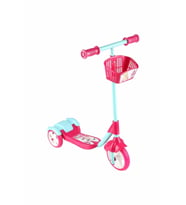 Pembe Sepetli Frenli 3 Tekerlekli Scooter