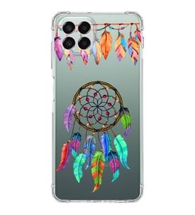 PrintiFy Samsung Galaxy M33 Uyumlu Nazar Boncuğu 6 Baskılı Şeffaf Köşe Korumalı Antişok Kılıf