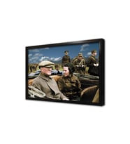 Atatürk ve Sabiha Gökçen Çerçeveli Cam Tablo