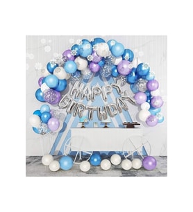Çıtıpıtıstore Mavi Lila Balon Zincir Set
