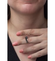 925 Ayar Deniz Atı Kolye Kadın Gümüş Kolye