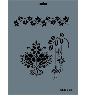 Rich New Seri N-120 Stencil 35x25 cm