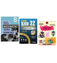 TUDEM YAYINLARI LGS MATEMATİK BECERİ TEMELLİ SORU BANKASI - MATEMATİK KOD 32 HAFTALIK DENEMELER - HE