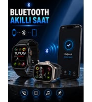 Akıllı Saat Bağlantılı Adımsayar Alarm Hatırlatıcı Çağrı Cevaplama
